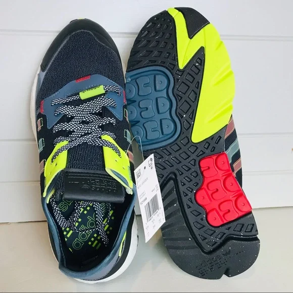 adidas Shoes Adidas Nite Jogger Grey Blue Yellow Poshmark